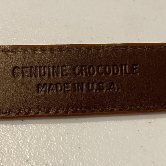 W. KLEINBERG Glazed Alligator Belt - Picture 7 of 10